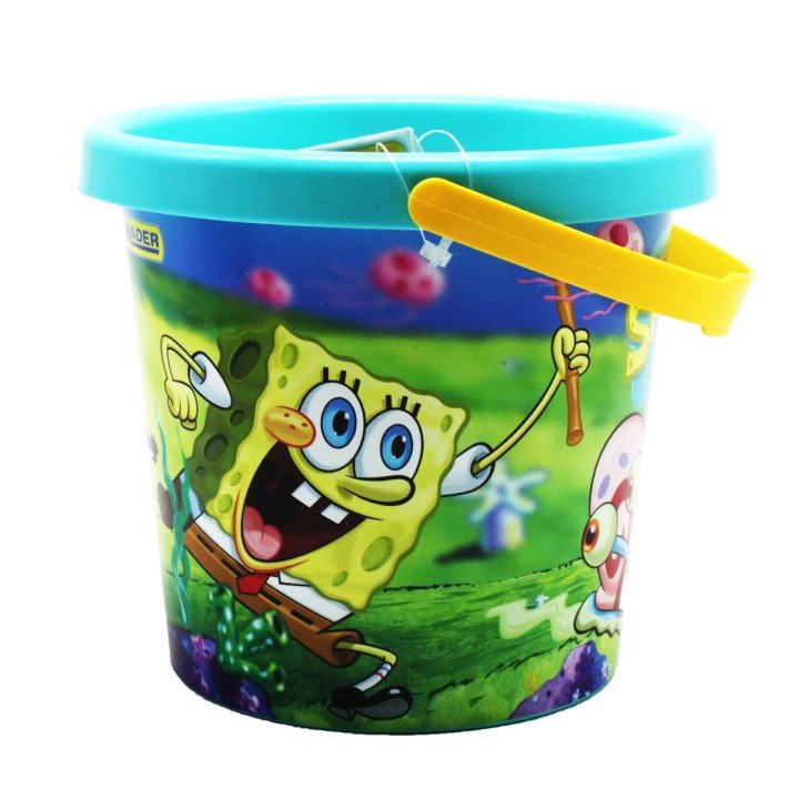 Ведро пластиковое "Спанч Боб", блакитне (1 л)