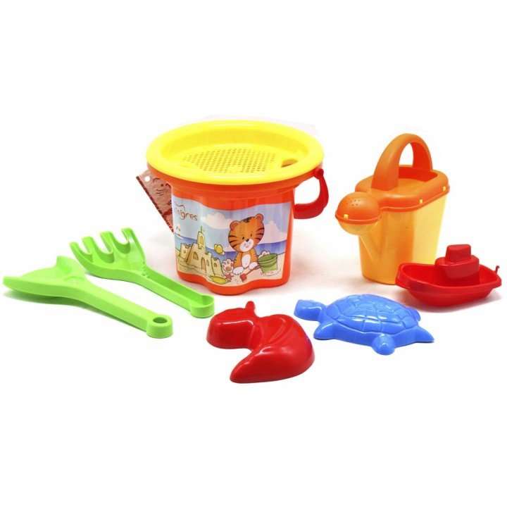 Набір для піску "Квіточка" з лійкою, помаранчевий