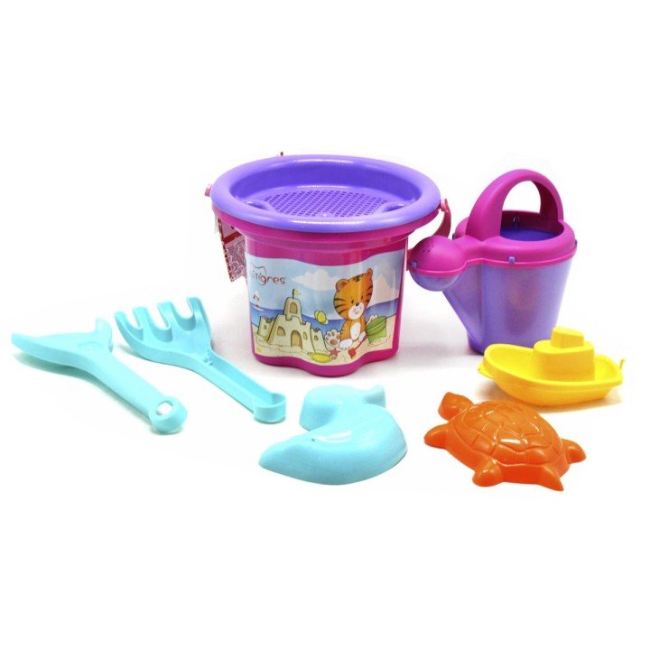 Набір для піску "Квіточка" з лійкою, рожевий
