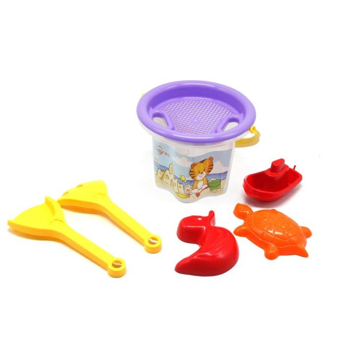 Набір для гри з піском "Квіточка", 7 елементів прозорий