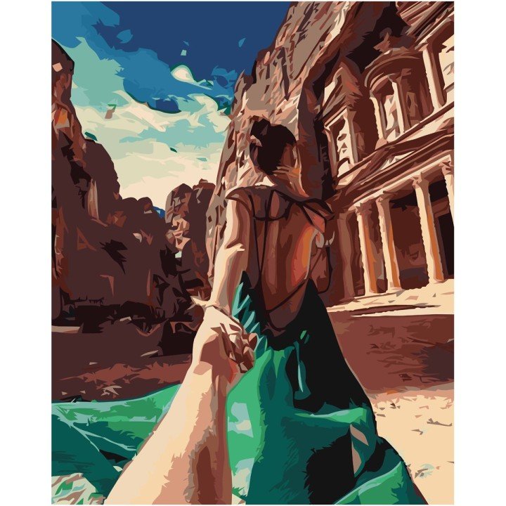 Картина по номерах "Закохана пара і Рим" 40х50 см