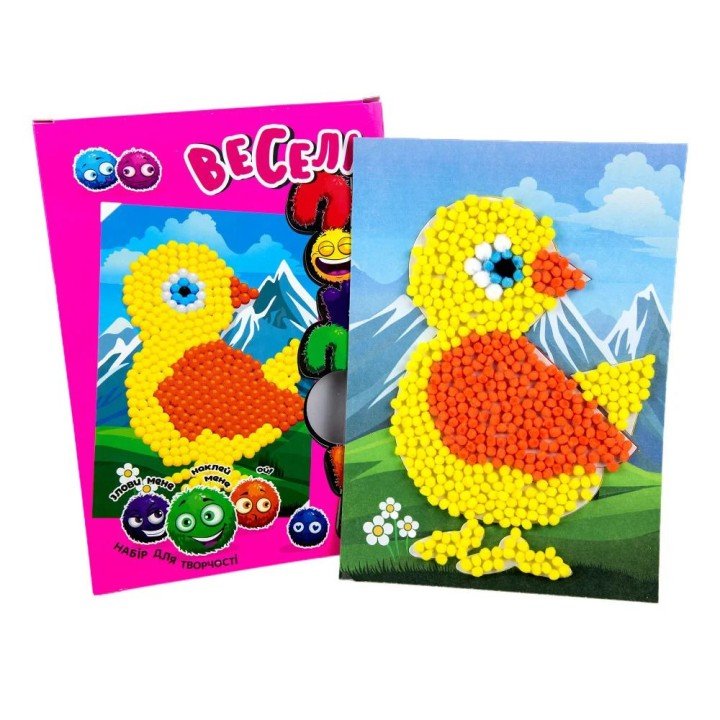 Набор для творчества "Веселые помпоны - курчатко" (укр)