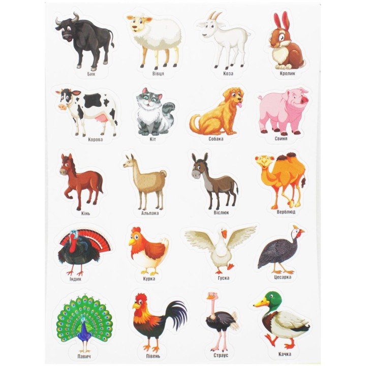 Набір магнітів "Свійські тварини"