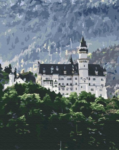 Картина за номерами "Пейзаж на Нойшванштайн" ★★★