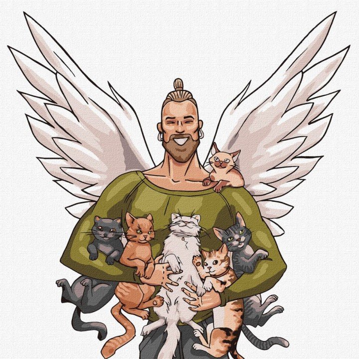 Картина за номерами "Рятівник тваринок" ★★★★★