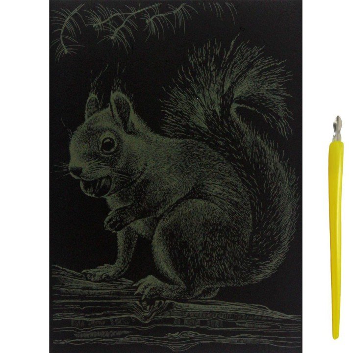 Гравюра "Gold Metallic: Білка" (А5) Економ