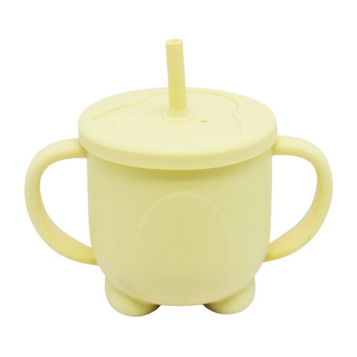 Силіконова чашка-поїлка, 200 мл, жовта