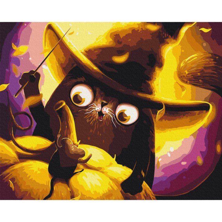 Картина за номерами "Котик чарівник © Маріанна Пащук" ★★★