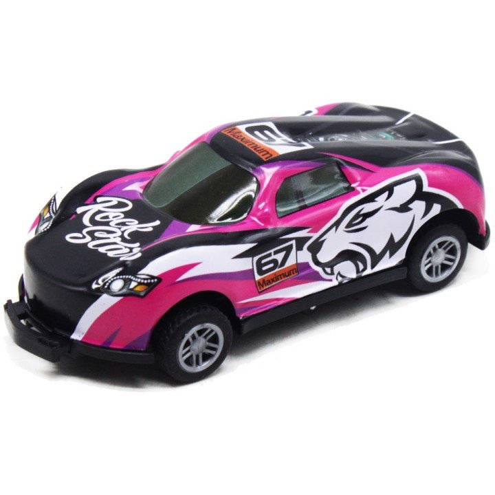 Машинка "Crash Racing" на планшеті, малинова