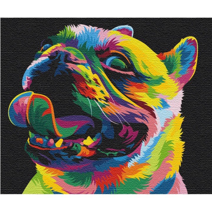 Картина за номерами "Веселкова собака" ★★