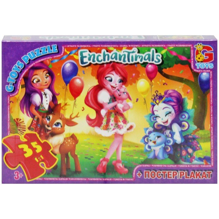 Пазли "Enchantimals" + постер, 35 ел.