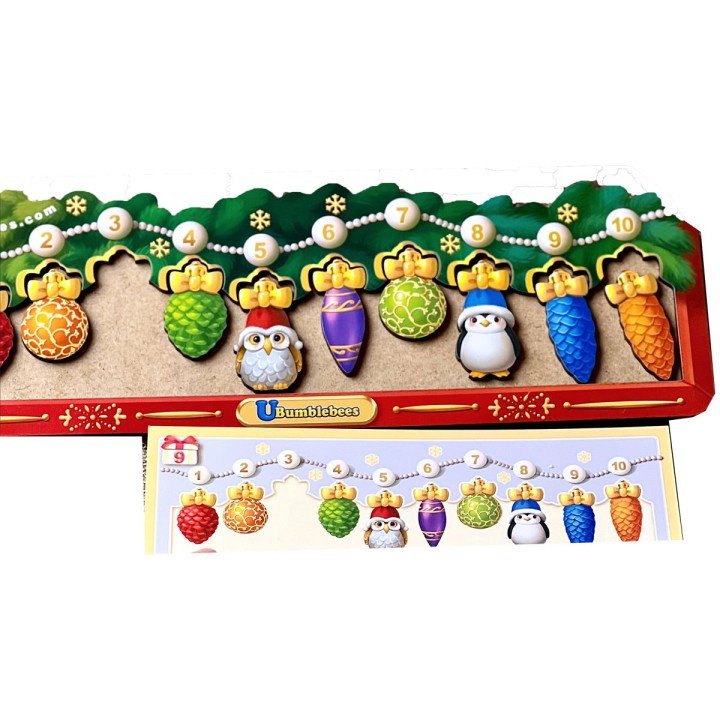 Гра з картками "Ялинкова гілочка з прикрасами"