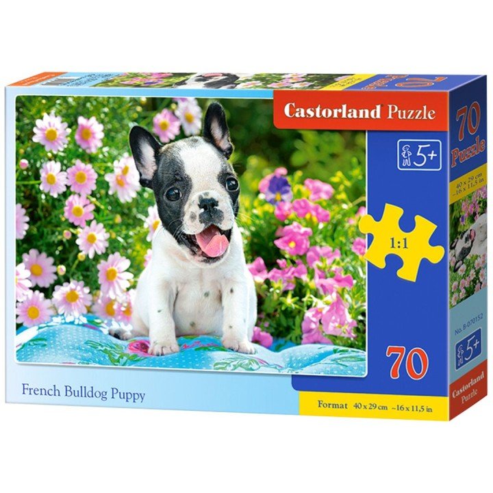Пазли "Цуценя французького бульдога", 70 елементів