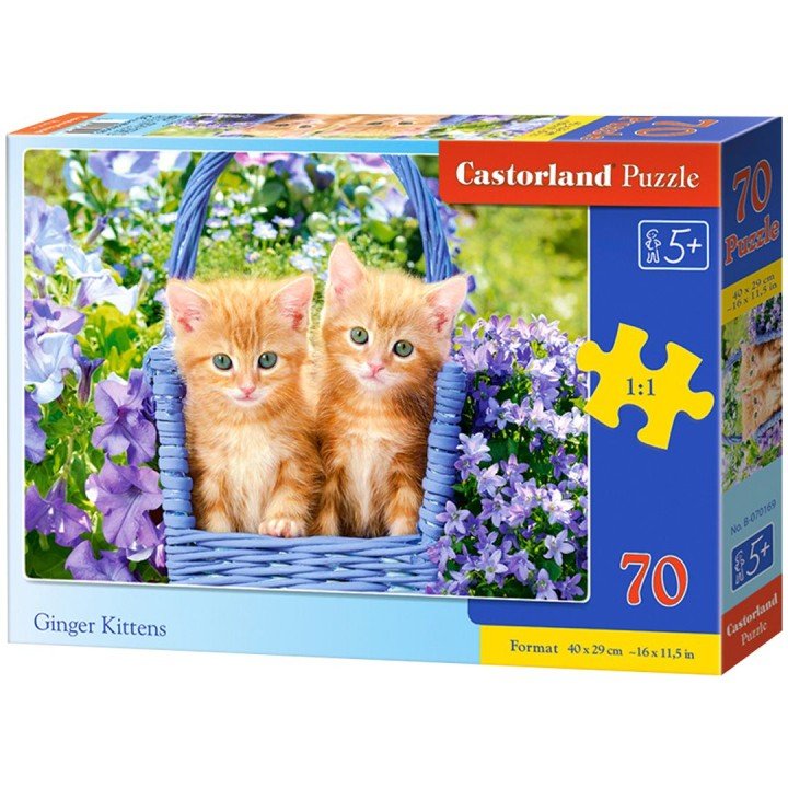 Пазли "Руді кошенята", 70 елементів