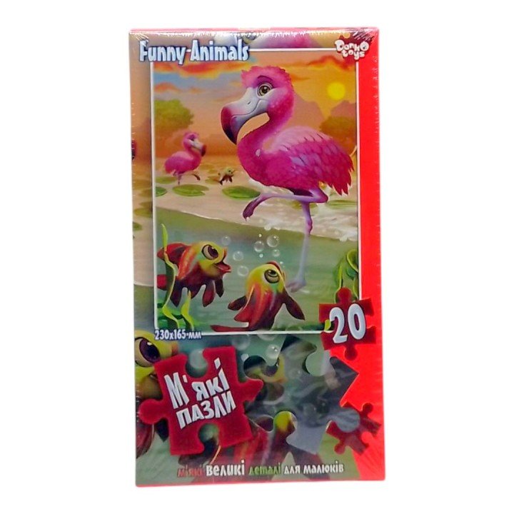Мʼякі пазли "Фламінго", 20 елем.