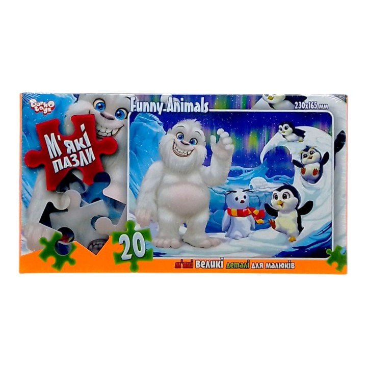 Мʼякі пазли "Снігова людина", 20 елем.