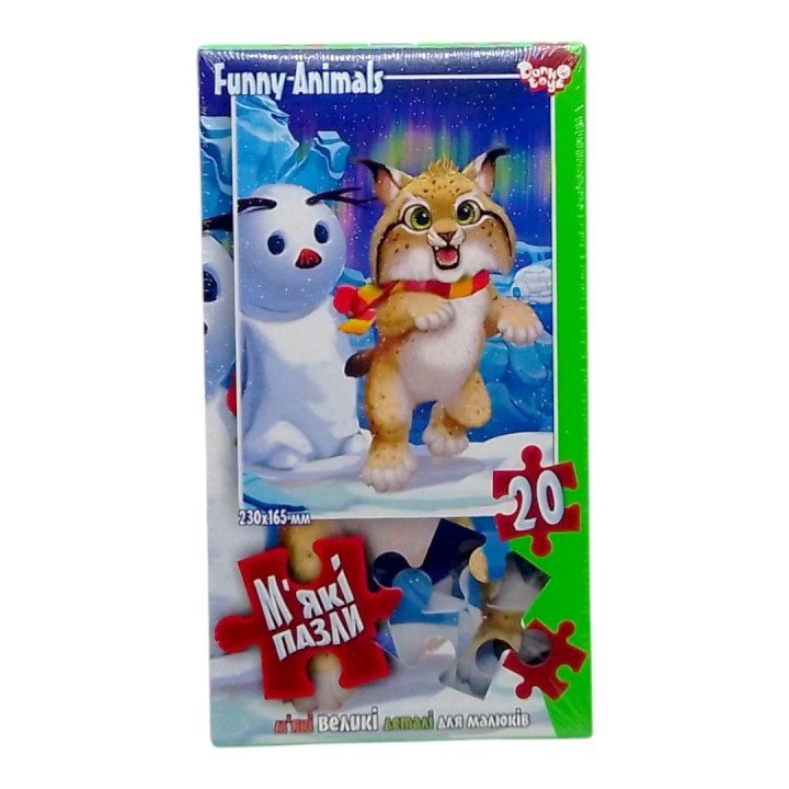 Мʼякі пазли "Рись", 20 елем.