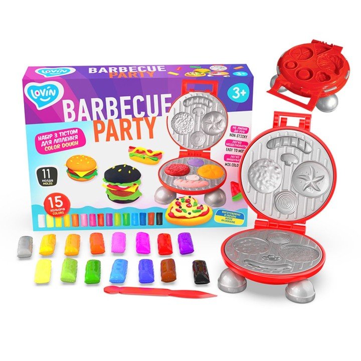 Набір тіста для ліплення Barbecue Party (15 кольорів)