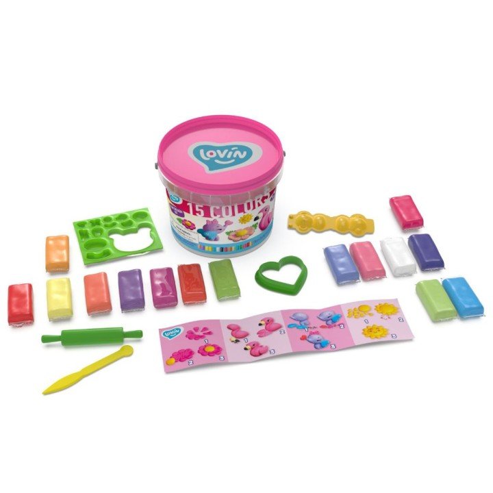 Набір для ліплення "Милі звірятка", 15 кольорів