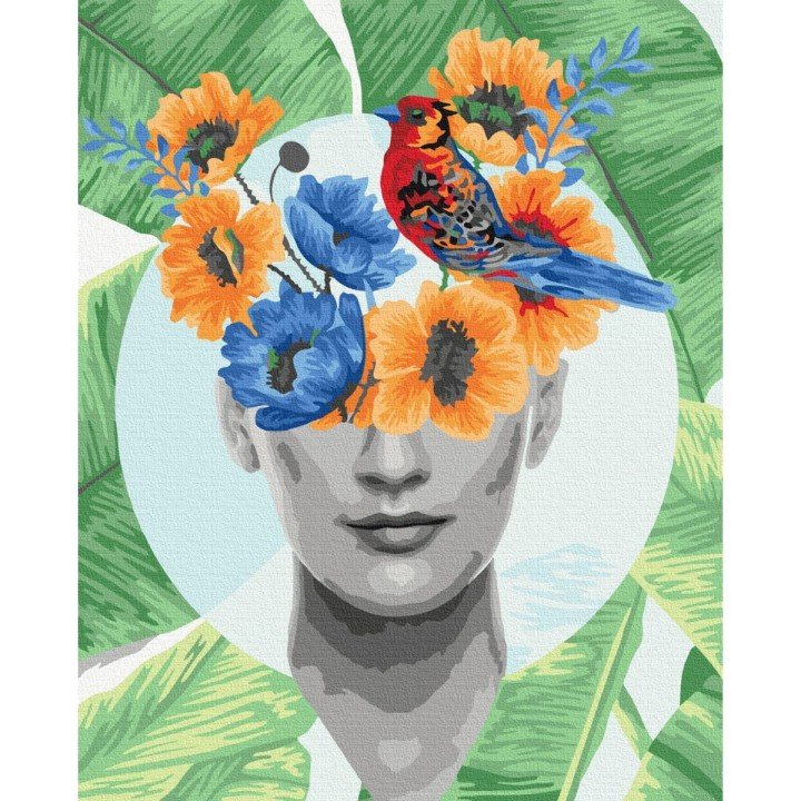 Картина за номерами "Квітучі думки" ★★