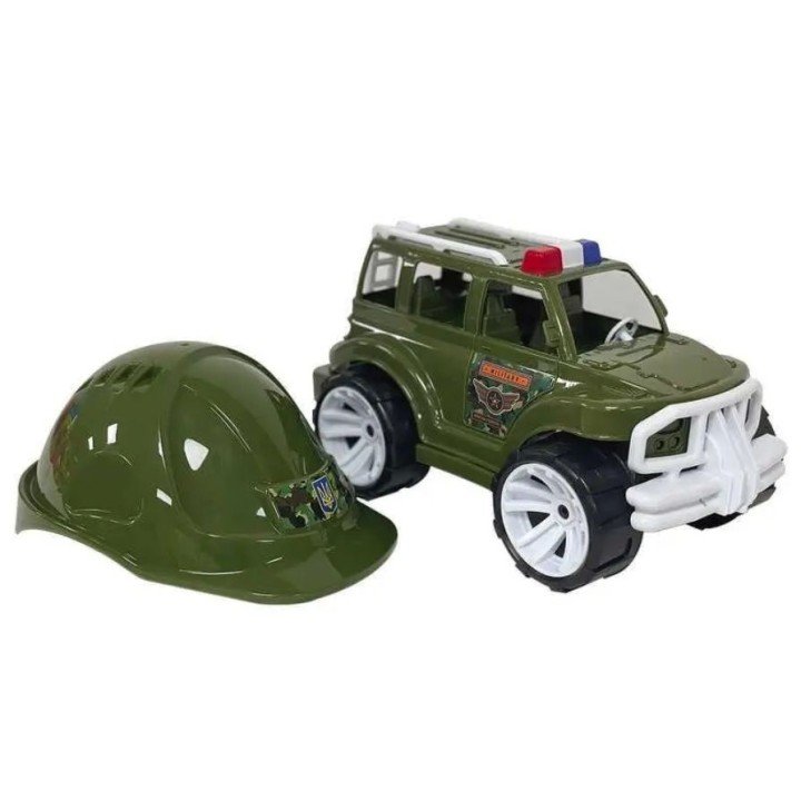 Набір дитячий "Позашляховик  малий з каскою", арт 117/2  Бамсик
