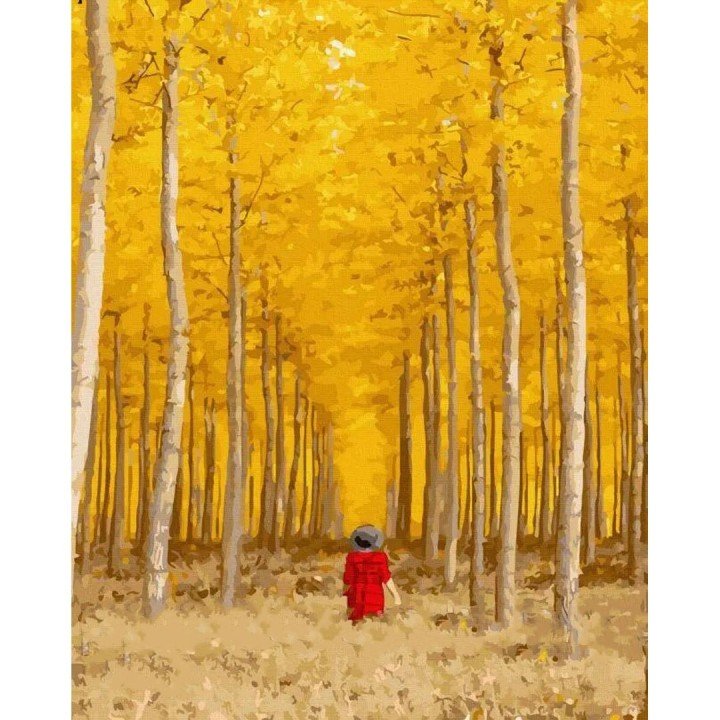 Картина за номерами "У березовому гаю" 40х50 см