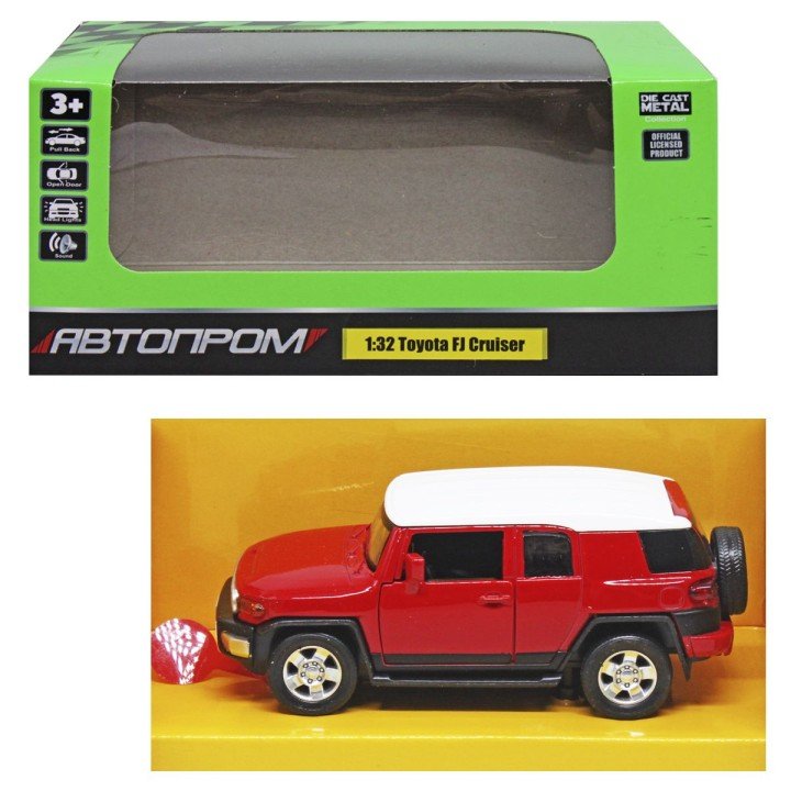 Машинка "Автопром: Toyota FJ Cruiser", червона