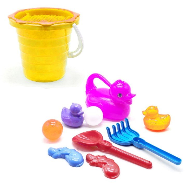 Пісочній набір № 4 з лійкою жовтий
