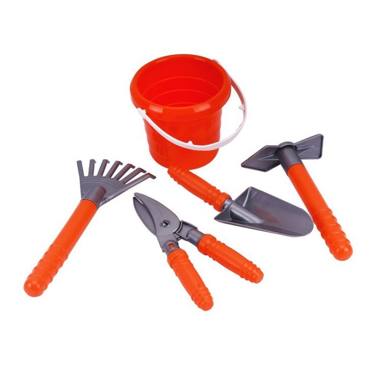 Набір садівника з відром, помаранчевий