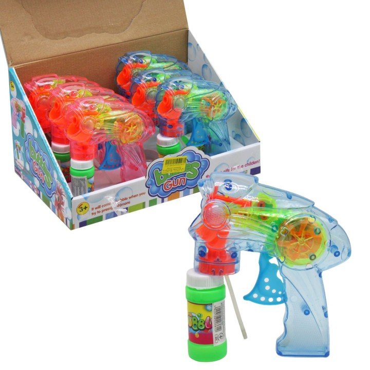 Пістолет із мильними бульбашками механічний, 6 шт.