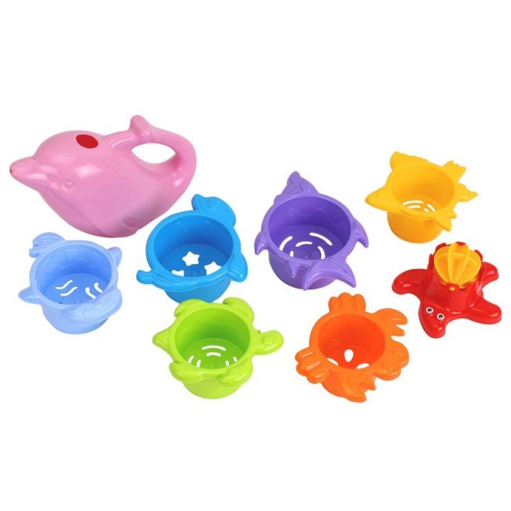 Ігровий набір для ванни "Пірамідка" (рожевий)