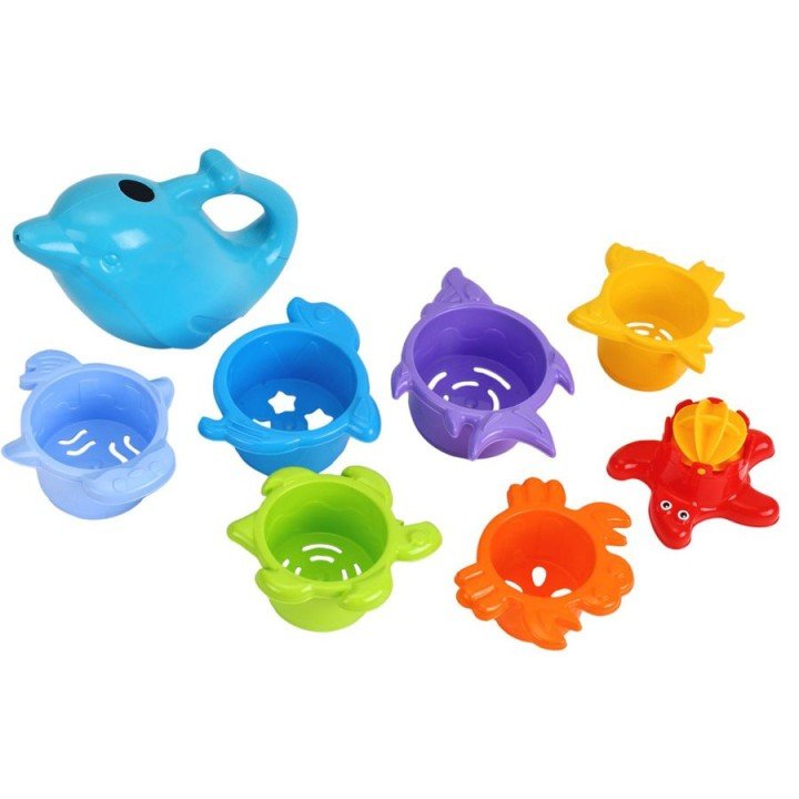 Ігровий набір для ванни "Пірамідка" (блакитний)