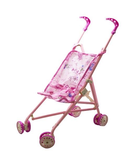 Коляска-тростина, зламаний затискач коліс (РОЖЕВА)