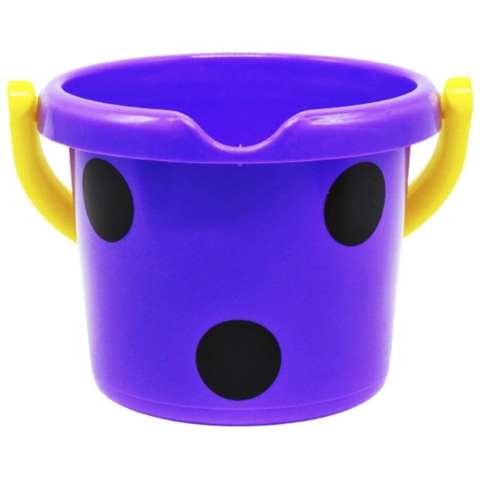 Відро пластикове "Горошок" (фіолетове)