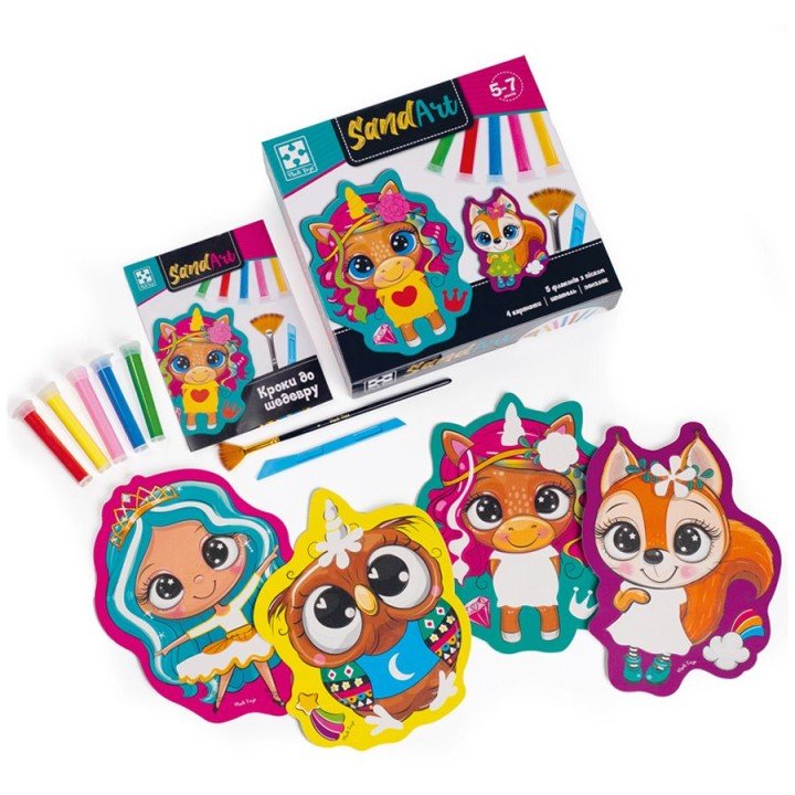 Набір для творчості  "Sand Art. Веселі друзі" (укр)
