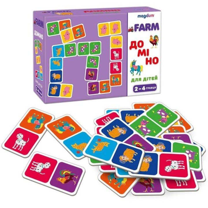Настільна гра "Доміно: Ферма" (29 елем)