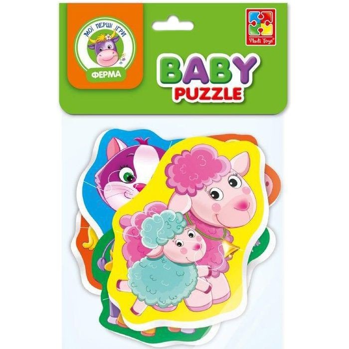 Мʼякі бебі пазли "Мама та малюк" (4 шт)