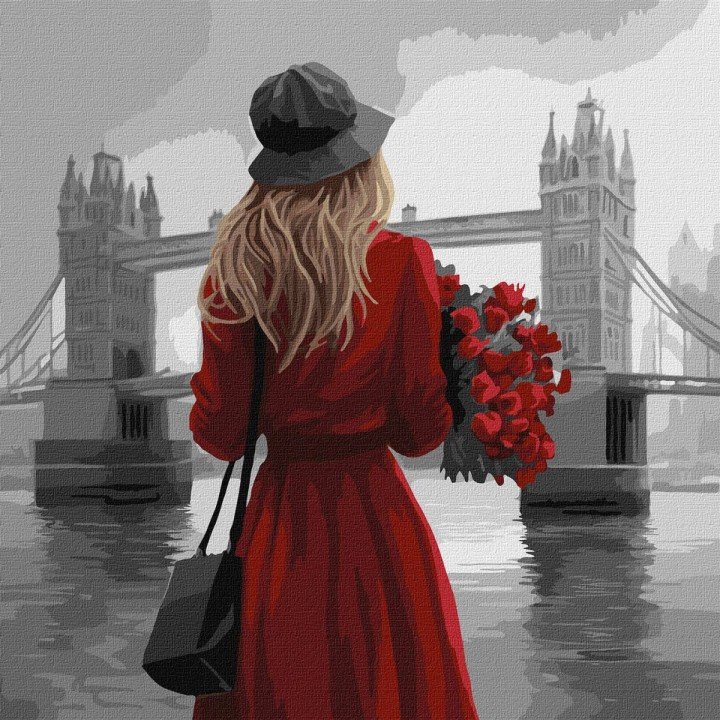 Картина за номерами "Туманний Лондон" 40х40 см