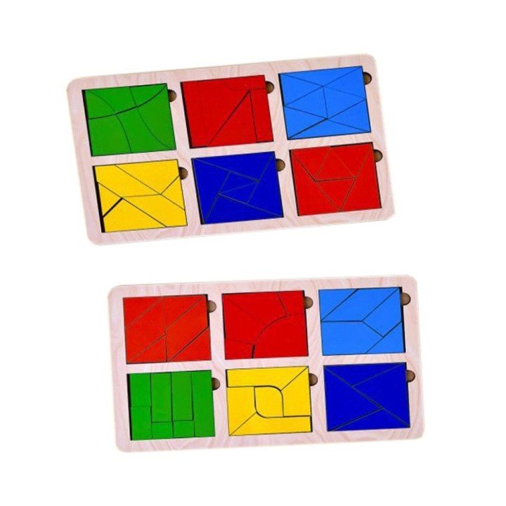 Деревʼяна іграшка "Квадрати Нікітіна", 3 рівень