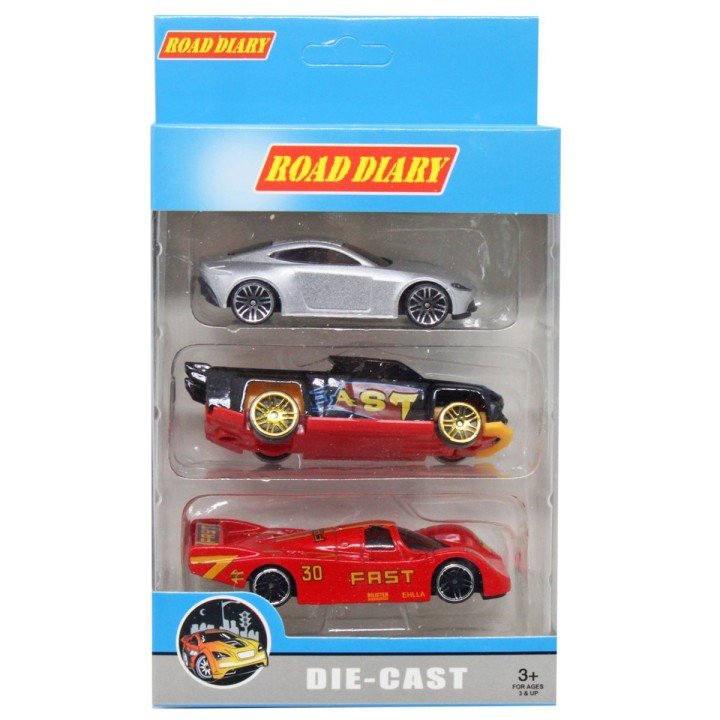 Набір металевих машинок "Road diary" (вид 4)