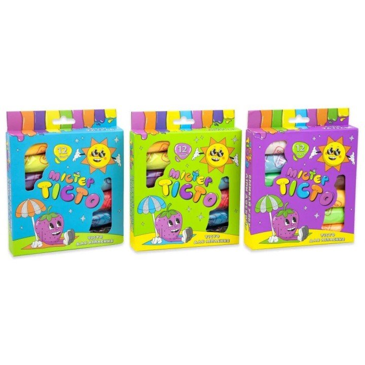 Набір для творчості "Містер тісто", 12 штук