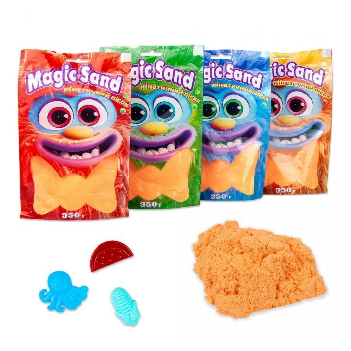 Кінетичний пісок "Magic Sand", 350 г (помаранчевий)