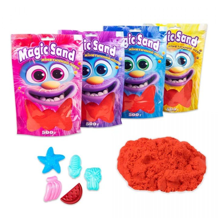 Кінетичний пісок "Magic Sand", 500 г (червоний)