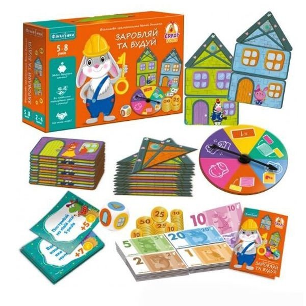 Гра настільна "Заробляй та будуй" (укр)