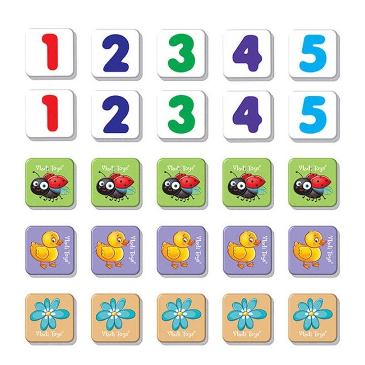 Магнітна гра "Рахуємо до пʼяти" (укр)