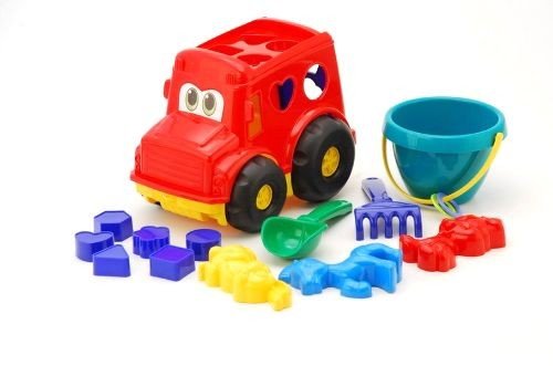 Сортер- автобус "Бусик" №3 (червоний)