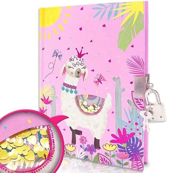 Блокнот дитячий на замочку "Принцеса лама"