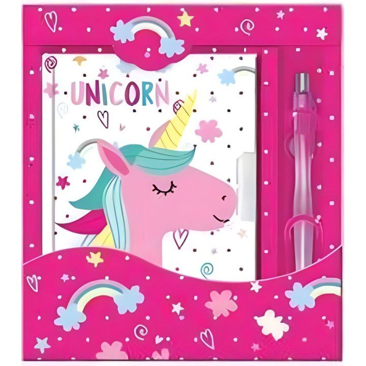 Набір із блокнотом на замочці "Милий єдиноріг"