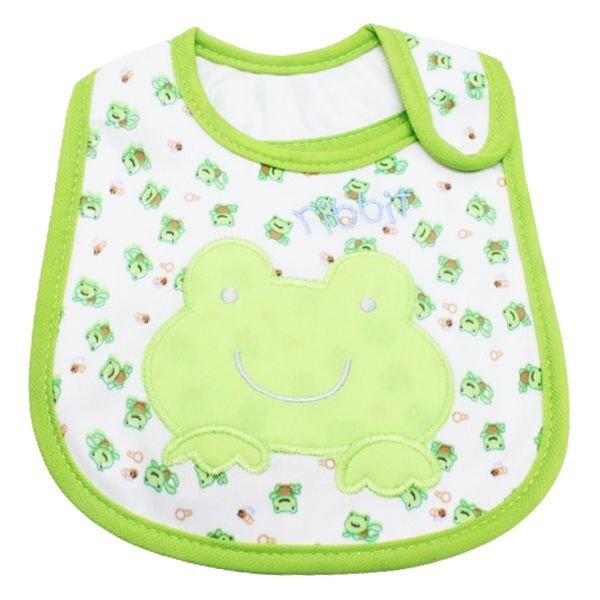 Слинявчик тканинний на липучці "Жабка"