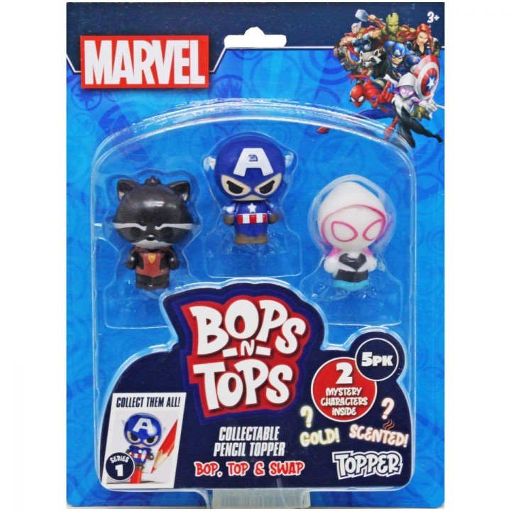 Набір топерів для олівців "Герої Марвел" (5 шт) вид 1